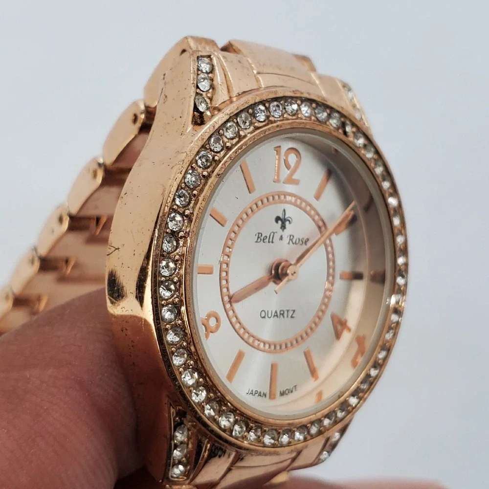 Bell & Rose Women's Watch Rose Gold‎ Crystal Accent 30MM 7
